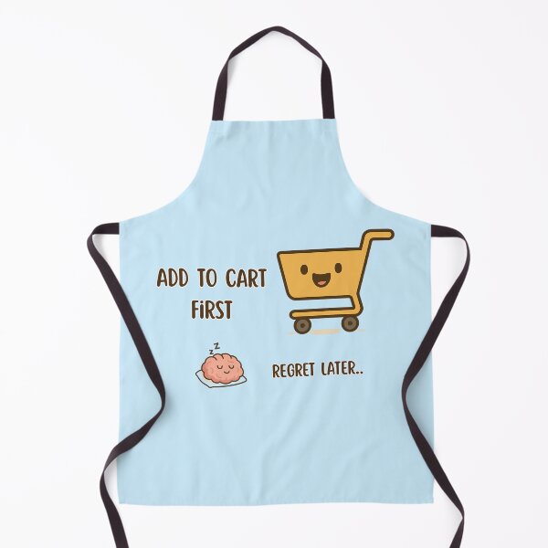 Item preview, Add to Cart First Regret Later – Funny Kawaii Shopping Cart Design designed and sold by RokaWorld.