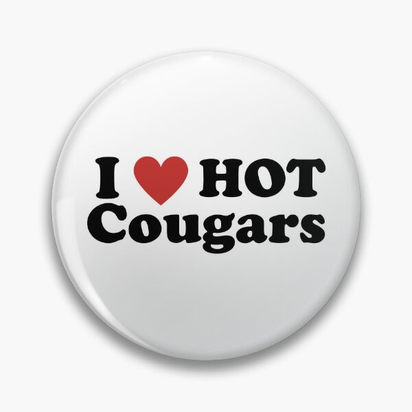 Artikelvorschau, Ich liebe heiße Cougars – Lustiges Retro-Design im Cougar-Stil entworfen und verkauft von Heycougars.