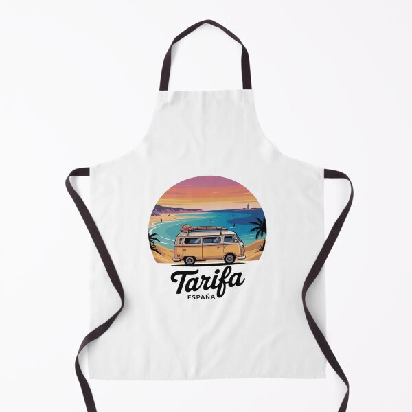 Item preview, Atardecer surfero retro en Tarifa, España - Ilustración de viaje costero designed and sold by CircinusStore.