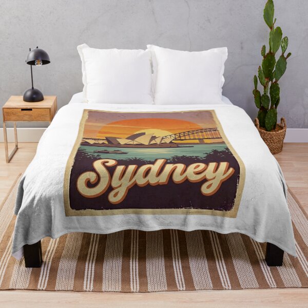 Item preview, Vintage Sydney Sunset Opera House & Harbour Bridge designed and sold by EverBranz-stor.