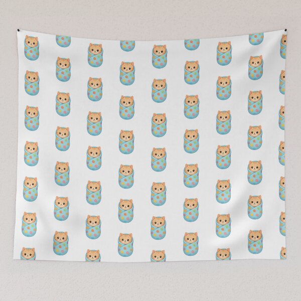 Item preview, Kitten, baby cat in a yarn ball blanket designed and sold by Be-Random.