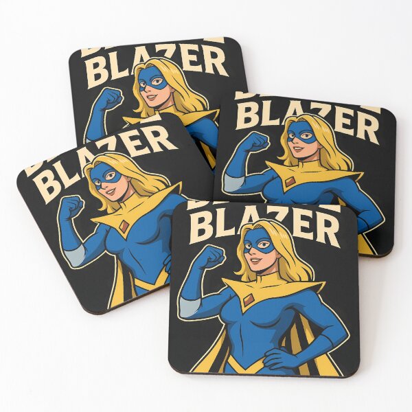 Item preview, Blonde Blazer - Retro Comic Style Female Superhero designed and sold by iwzzuel.