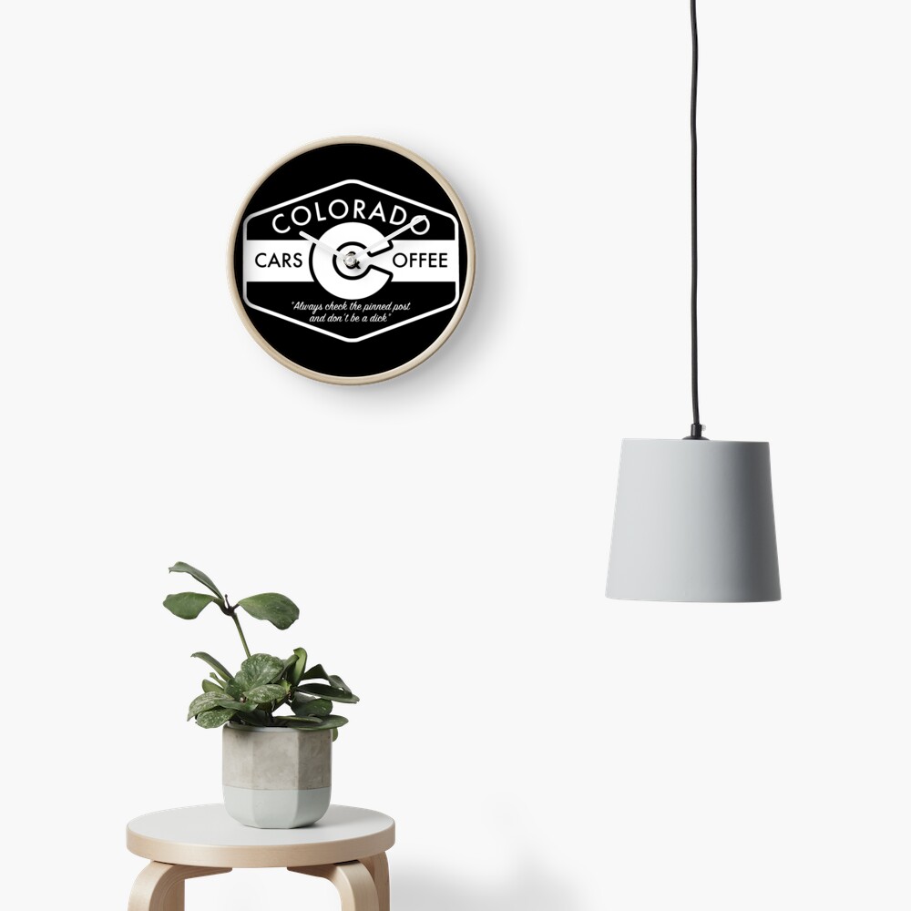 Item preview, Clock designed and sold by COCarsAndCoffee.