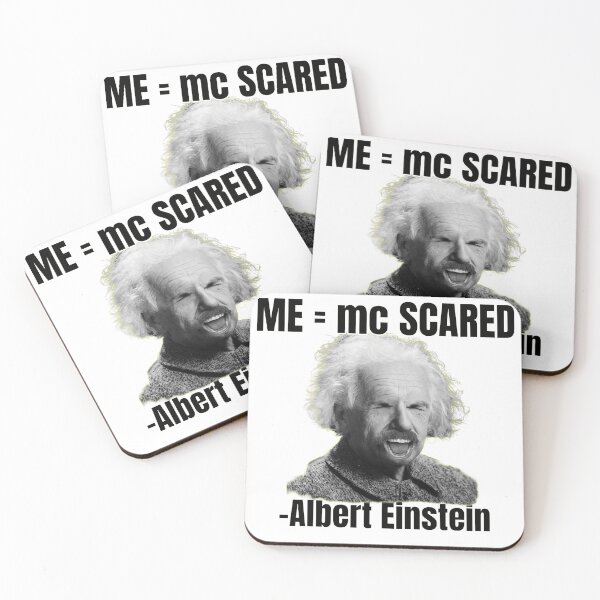 Item preview, ME = mc SCARED - Albert Einstein designed and sold by myhotshoes.