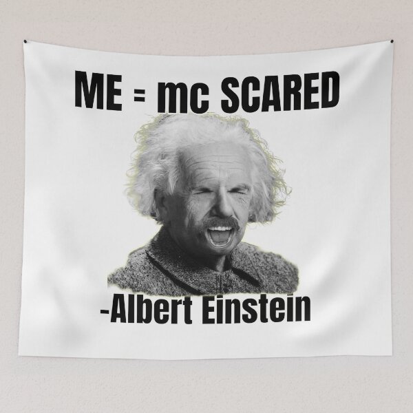 Item preview, ME = mc SCARED - Albert Einstein designed and sold by myhotshoes.