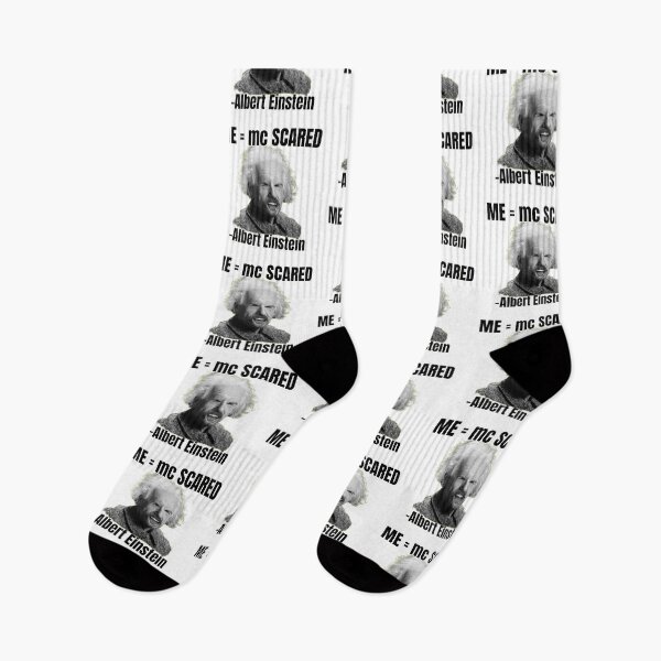 Item preview, ME = mc SCARED - Albert Einstein designed and sold by myhotshoes.