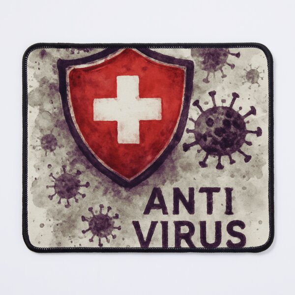Item preview, Antivirus Shield Watercolor by Modern Mojo | Red Cross Protection Art | Virus Defense Illustration designed and sold by Modern-Mojo.