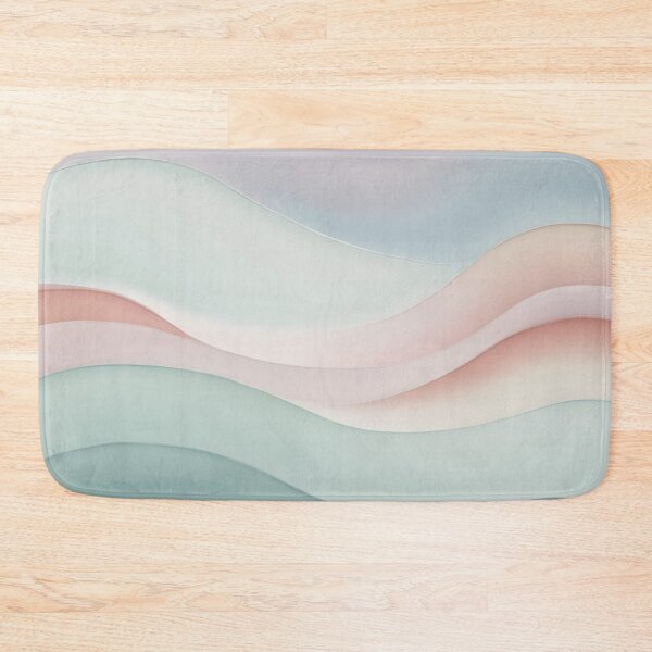 Item preview, Abstract pastel waves beach green blue orange Design 360 designed and sold by artbylucie.