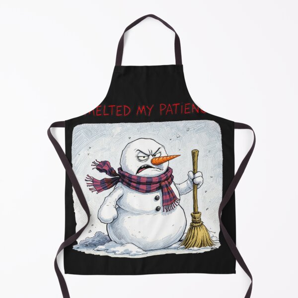 Item preview, Angry Snowman – “I Melted My Patience” | Funny Melting Snowman Christmas Design designed and sold by ColorSplash123.
