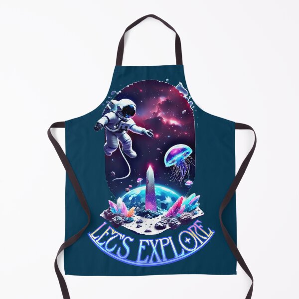 Item preview, Cosmic Explorer – Galactic Jellyfish & Neon Crystals designed and sold by Neer arts.
