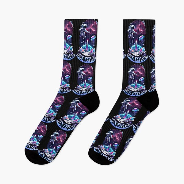 Item preview, Cosmic Explorer – Galactic Jellyfish & Neon Crystals designed and sold by Neer arts.