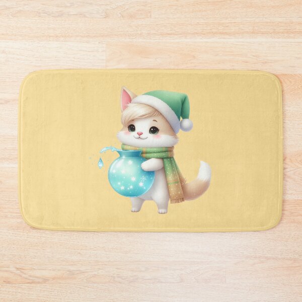 Item preview, Christmas Kitty Cat x Aquarius Zodiac sign designed and sold by Pixelo Studio.
