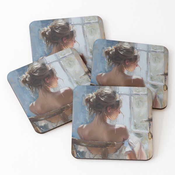 Item preview, Victorian Lady Portrait, Moody Oil Painting, Vintage Woman Art designed and sold by SavageVision.