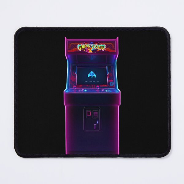 Item preview, Vaporwave Arcade Cabinet | Synthwave Retro Gaming Poster | GAME OVER Neon Light Art designed and sold by NeonOrbit89.