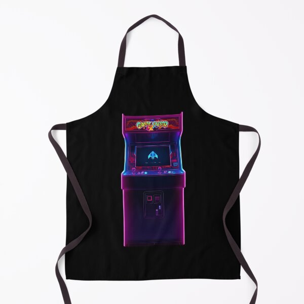 Item preview, Vaporwave Arcade Cabinet | Synthwave Retro Gaming Poster | GAME OVER Neon Light Art designed and sold by NeonOrbit89.