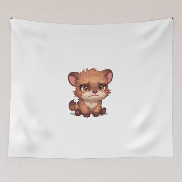Item preview, Cute Grumpy Furry Animal with Big Eyes designed and sold by The Grumpy Pet Club.
