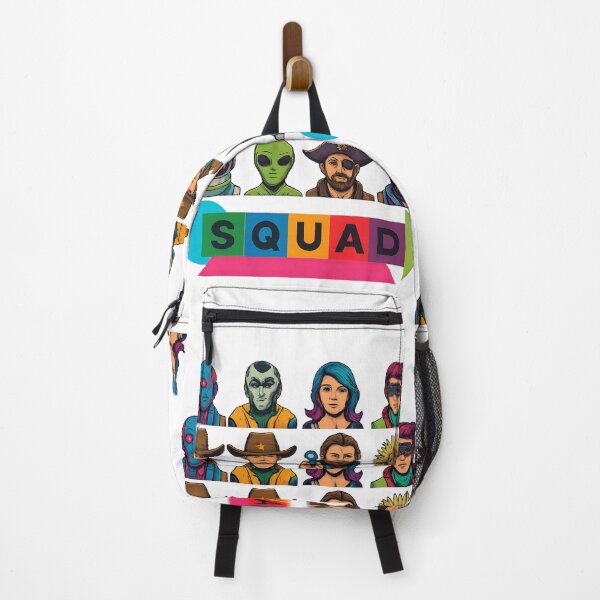 Item preview, Colorful Character Squad Lineup – Sci-Fi, Cowboy, Alien & Pirate Art designed and sold by DesignRush786.