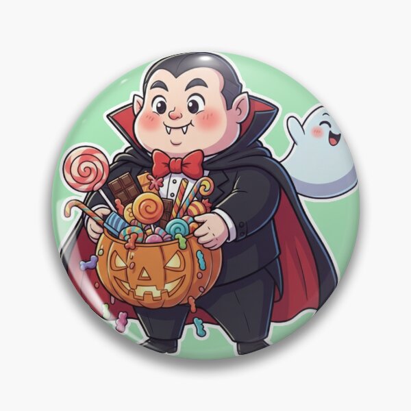 Item preview, Cute Vampire Trick or Treat 'Nice to Hooman's Halloween Decal designed and sold by The-Tiny-Canvas.