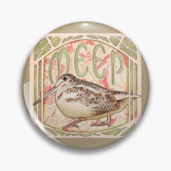 Item preview, Birb Nouveau - American woodcock designed and sold by MaryellaArt.