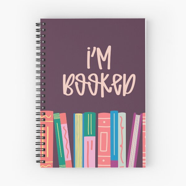 Item preview, I’m Booked | Purple Reading Journal designed and sold by SpencerReedDes.