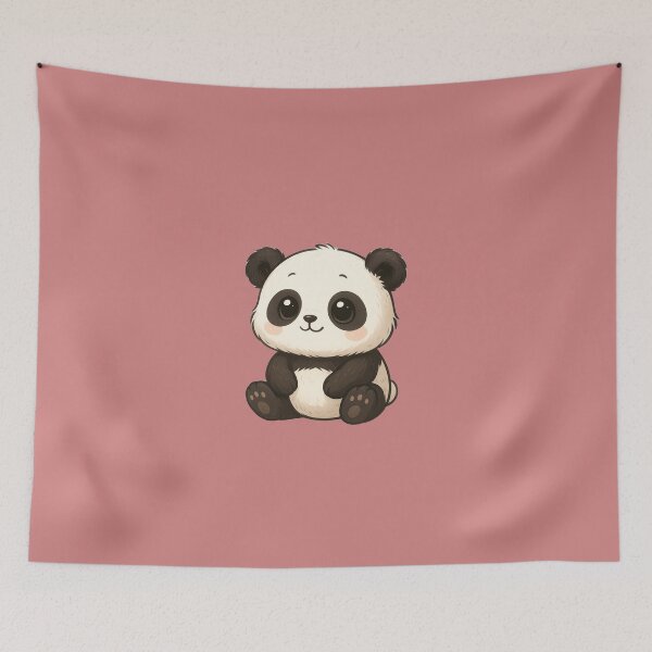 Item preview, Cute Baby Panda Kawaii Art designed and sold by StickerVibeStudio.