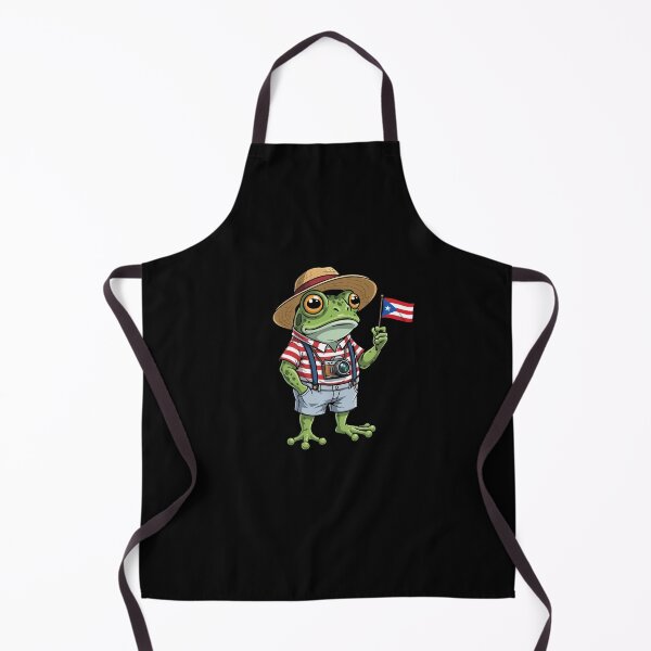 Item preview, Boricua Coquí Frog Holding the Puerto Rican Flag designed and sold by Suzy Perez Art.