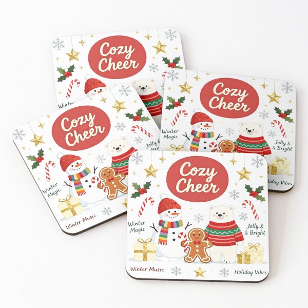 Item preview, Cozy Cheer Trio – Snowman, Bear & Gingerbread Joy designed and sold by NatalieJeans.