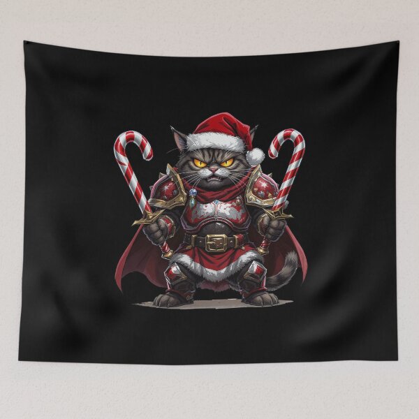 Item preview, Christmas Cat Final Boss Mode – Gamer Humor | Epic Angry Cat Design designed and sold by ColorSplash123.