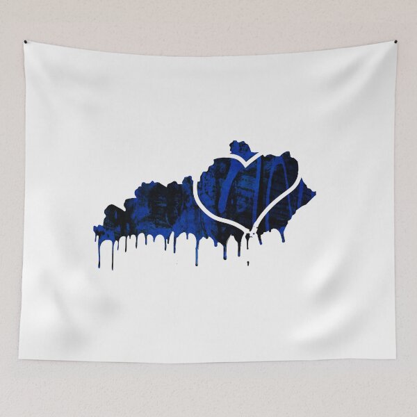 Item preview, Kentucky State Outline | Bleed Blue Design with Dripping Grunge Wildcat Blue | BBN Special designed and sold by UneekMerch.