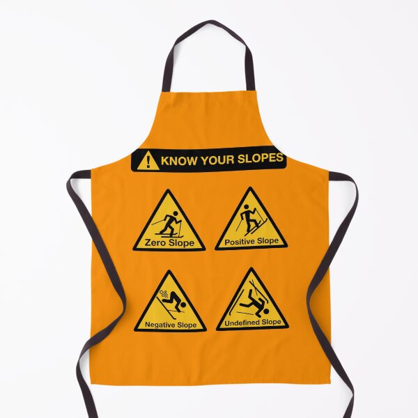Item preview, Funny Nerdy Know Your Slopes Skiing Warning Signs Middle School Math Teacher Black Text designed and sold by MathWare MathClips.