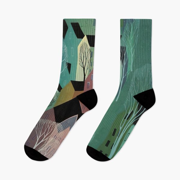 Item preview, Eyvind Earle - Village designed and sold by meldefiart.