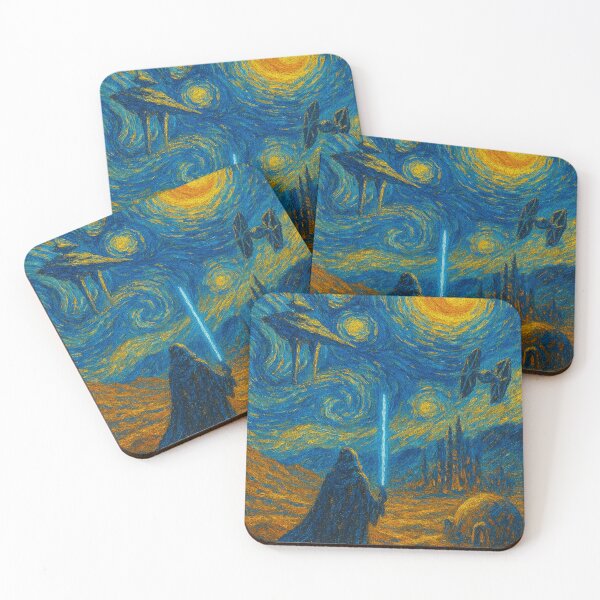 Item preview, Van Gogh inspired art in a galaxy far away designed and sold by ArtwaveEmporium.