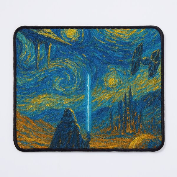Item preview, Van Gogh inspired art in a galaxy far away designed and sold by ArtwaveEmporium.