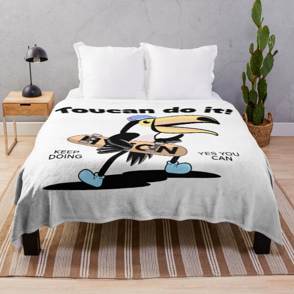 Item preview, Cool Skateboarding Toucan – Fun Cartoon Bird on Skateboard designed and sold by Heytoucan.