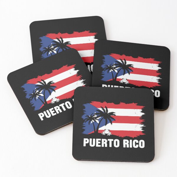 Item preview, Puerto Rico Flag Design with Cute Coquí Frog designed and sold by Suzy Perez Art.