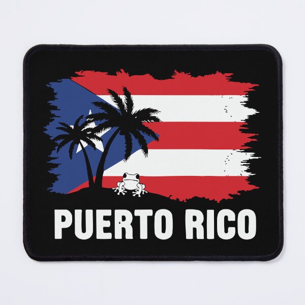 Item preview, Puerto Rico Flag Design with Cute Coquí Frog designed and sold by Suzy Perez Art.
