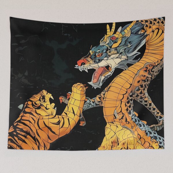Item preview, The Dragon and the Tiger designed and sold by tomorrowsart.