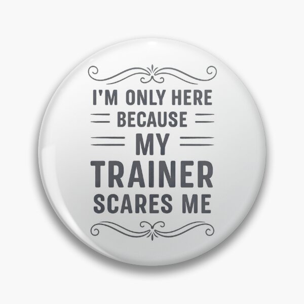 Item preview, I'm Only Here Because My Trainer Scares Me Retro Workout designed and sold by hemagamo.