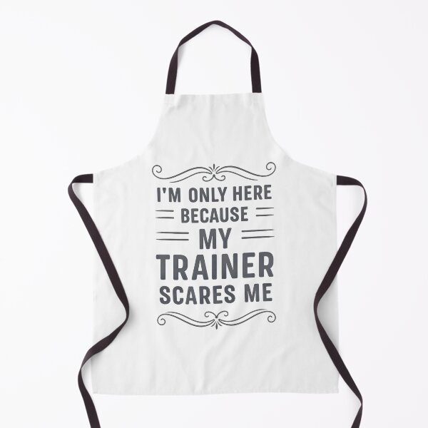 Item preview, I'm Only Here Because My Trainer Scares Me Retro Workout designed and sold by hemagamo.