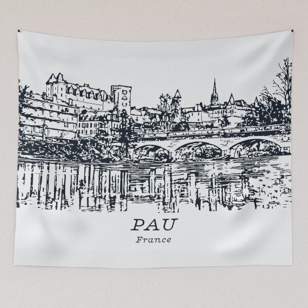 Item preview, Pau - France designed and sold by Lakeric Cityscapes.