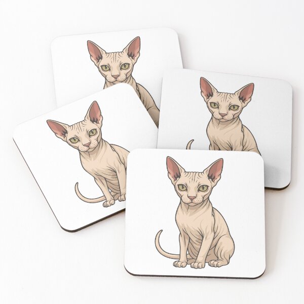 Item preview, Cute Sphynx naked Cat designed and sold by MonkaDesigns.