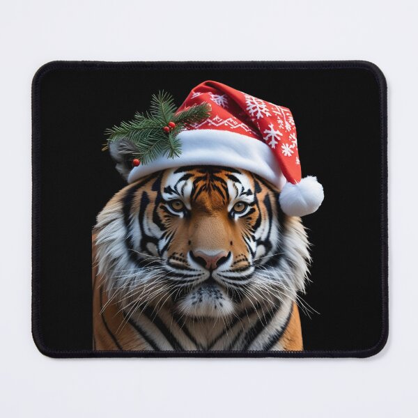 Item preview, Funny Tiger Animal Wearing Christmas Hat 2 designed and sold by Neon G.
