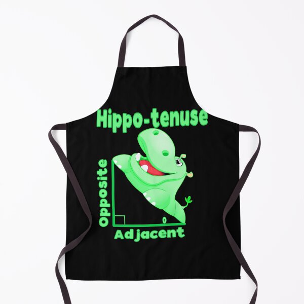 Item preview, Funny Nerdy Trigonometry Opposite Adjacent Hippotenuse Hippomatus Math Teacher Black Text designed and sold by MathWare MathClips.