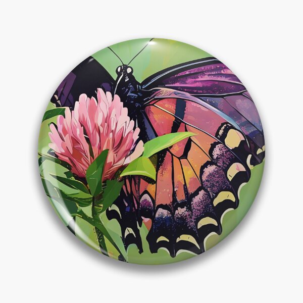 Item preview, Butterfly and Red Clover designed and sold by tomorrowsart.