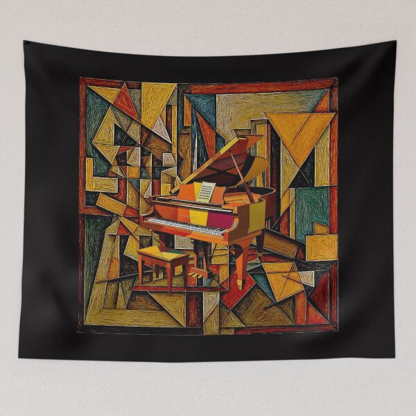 Item preview, A Piano music poster hommage#2 designed and sold by Helios Be. Lavsh.