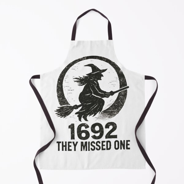 Item preview, Vintage Distressed Witch on Broom 1692 They Missed One | Grunge designed and sold by KANSIREE 4195.