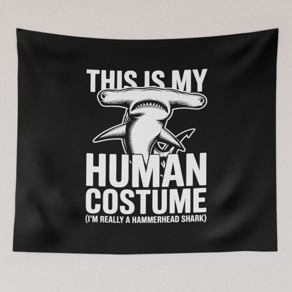 Item preview, This Is My Human Costume Hammerhead Shark Halloween  designed and sold by Belkisallen.