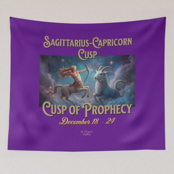 Item preview, Cusp of Prophecy – Sagittarius Capricorn Zodiac Design designed and sold by TiffanysTidBits.