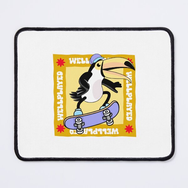 Item preview, Well Played Toucan – Fun Skateboarding Cartoon Bird Design designed and sold by Heytoucan.