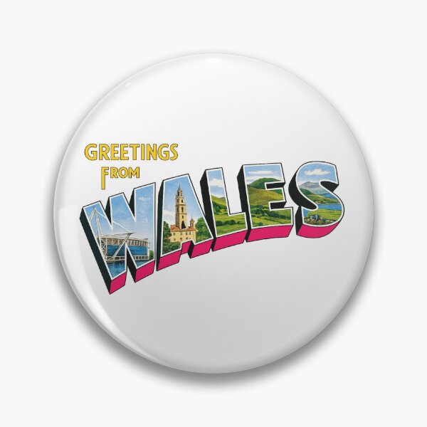 Item preview, Greetings from Wales – Vintage Postcard Style Graphic designed and sold by Pokah79.